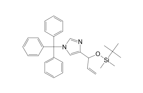 tert-Butyl-dimethyl-[1-(1-tritylimidazol-4-yl)allyloxy]silane