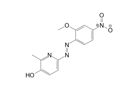 3-Pyridinol, 6-[2-(2-methoxy-4-nitrophenyl)diazenyl]-2-methyl-