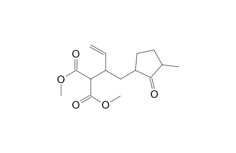 2-[1-(3-methyl-2-oxocyclopentyl)but-3-en-2-yl]propanedioic acid dimethyl ester