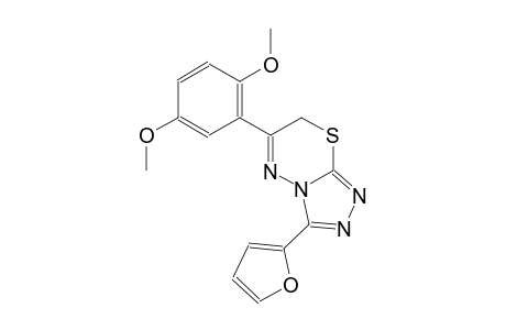 6-(2,5-dimethoxyphenyl)-3-(2-furyl)-7H-[1,2,4]triazolo[3,4-b][1,3,4]thiadiazine