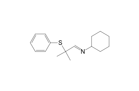 Cyclohexanamine, N-[2-methyl-2-(phenylthio)propylidene]-