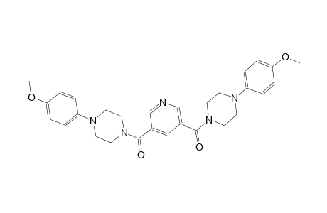 1-(4-methoxyphenyl)-4-[(5-{[4-(4-methoxyphenyl)-1-piperazinyl]carbonyl}-3-pyridinyl)carbonyl]piperazine