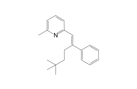 2-(5,5-Dimethyl-2-phenylhex-1-enyl)-6-methylpyridine