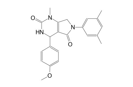 1H-pyrrolo[3,4-d]pyrimidine-2,5-dione, 6-(3,5-dimethylphenyl)-3,4,6,7-tetrahydro-4-(4-methoxyphenyl)-1-methyl-