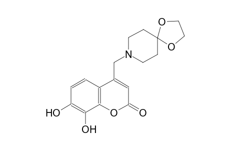2H-1-benzopyran-2-one, 4-(1,4-dioxa-8-azaspiro[4.5]dec-8-ylmethyl)-7,8-dihydroxy-