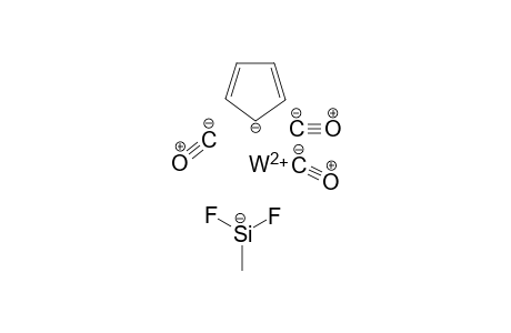Tricarbonyl(pi-cyclopentadienyl)(difluoromethylsilyl)tungsten(II)