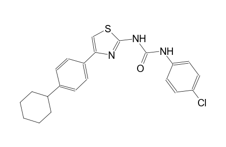 N-(4-chlorophenyl)-N'-[4-(4-cyclohexylphenyl)-1,3-thiazol-2-yl]urea