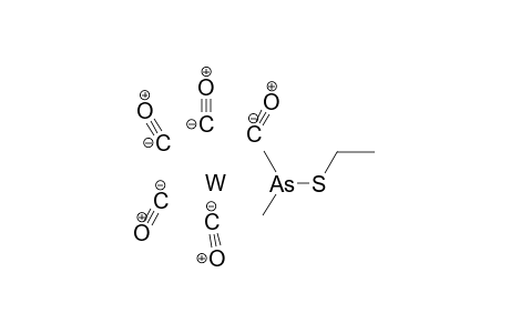 Tungsten ethylsulfanyl(dimethyl)arsane pentacarbonyl