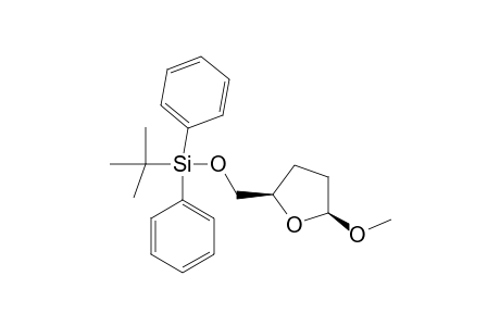 METHYL-5-O-TERT.-BUTYL-DIPHENYLSILYL-2,3-DIDEOXY-BETA-D-GLYCERO-PENTOFURANOSIDE