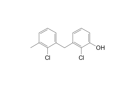 2-Chloranyl-3-[(2-chloranyl-3-methyl-phenyl)methyl]phenol