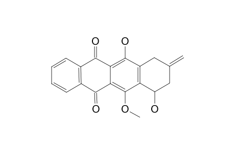 (+/-)-7,11-DIHYDROXY-6-METHOXY-9-METHYLIDENE-7,8,9,10-TETRAHYDRONAPHTHACENE-5,12-DIONE