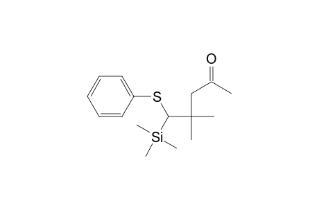 2,2-Dimethyl-1-(phenylthio)-1-(trimethylsilyl)-4-pentanone