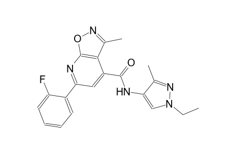 isoxazolo[5,4-b]pyridine-4-carboxamide, N-(1-ethyl-3-methyl-1H-pyrazol-4-yl)-6-(2-fluorophenyl)-3-methyl-