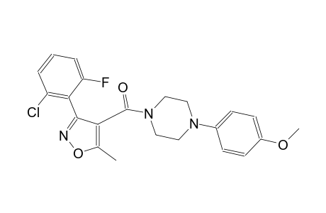 1-{[3-(2-chloro-6-fluorophenyl)-5-methyl-4-isoxazolyl]carbonyl}-4-(4-methoxyphenyl)piperazine