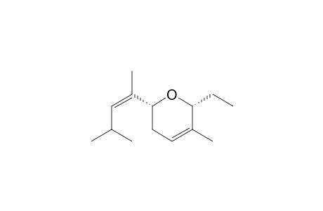 (2R,6R)-2-ethyl-3-methyl-6-[(Z)-4-methylpent-2-en-2-yl]-5,6-dihydro-2H-pyran