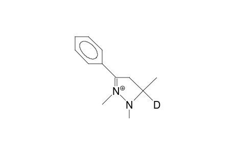 5-Deuterio-1,2,5-trimethyl-3-phenyl-2-pyrazolinium cation