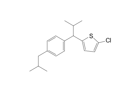 2-chloro-5-(1-(4-isobutylphenyl)-2-methylpropyl)thiophene