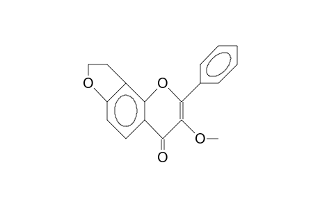 8,9-Dihydro-3-methoxy-2-phenyl-4H-furo(2,3-H)chromen-4-one