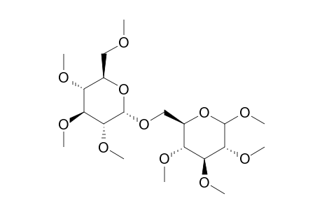 D-Glucopyranoside, methyl 2,3,4-tri-O-methyl-6-O-(2,3,4,6-tetra-O-methyl-.alpha.-D-glucopyrano syl)-