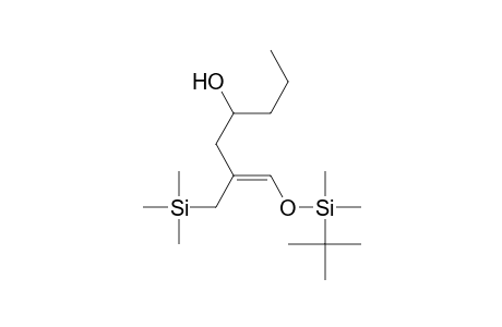 (Z)-1-{[(tert-Butyldimethyl)silyl]oxy}-2-[(trimethylsilyl)methyl]hept-1-en-4-ol