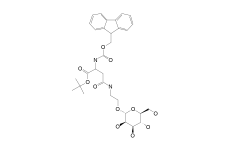 N-(FLUOREN-9-YLMETHOXYCARBONYL)-4-[2-(ALPHA-D-MANNOPYRANOSYLOXY)-ETHYLAMIDO]-L-ASPARTIC-ACID-TERT.-BUTYLESTER