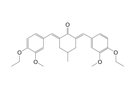 cyclohexanone, 2,6-bis[(4-ethoxy-3-methoxyphenyl)methylene]-4-methyl-, (2E,6E)-