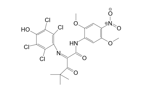 Pentanamide, N-(2,5-dimethoxy-4-nitrophenyl)-4,4-dimethyl-3-oxo-2-[(2,3,5,6-tetrachloro-4-hydroxyphenyl)imino]-