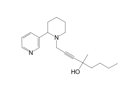 2-Octyn-4-ol, 4-methyl-1-[2-(3-pyridinyl)-1-piperidinyl]-