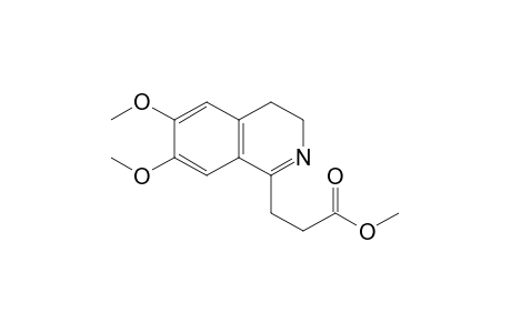 3,4-dihydro-6,7-dimethoxy-1-isoquinolinepropionic acid, methyl ester