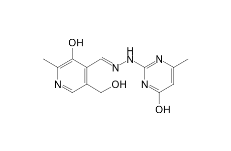 1-[Pyridoxylidene]-2-[4'-hydroxy-6'-methyl-2'-pyrimidyl]hydrazine