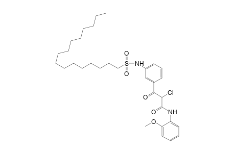 Benzenepropanamide, .alpha.-chloro-3-[(hexadecylsulfonyl)amino]-N-(2-methoxyphenyl)-.beta.-oxo-