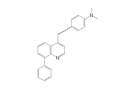 4-[p-(DIMETHYLAMINO)STYRYL]-8-PHENYLQUINOLINE