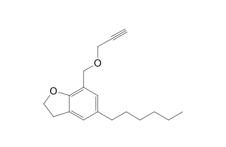 5-n-hexyl-7-((prop-2-vnyloxy)methyl)-2,3-dihydrobenzofuran