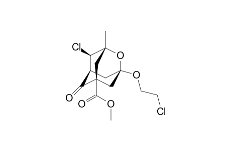 (1RS,3RS,5SR,7SR,8RS)-8-Chloro-3-(2-chloroethyl)-1-methyl-6-oxo-2-oxaadamantane-5-carboxylic acid methyl ester