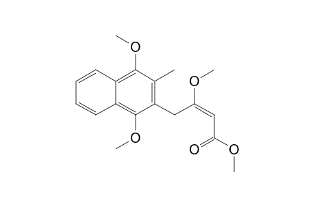 Methyl (E)-4-(1,4-dimethyloxy-3-methylnaphthalen-2-yl)-3-methoxy-2-butenoate