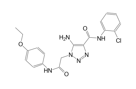5-amino-N-(2-chlorophenyl)-1-[2-(4-ethoxyanilino)-2-oxoethyl]-1H-1,2,3-triazole-4-carboxamide