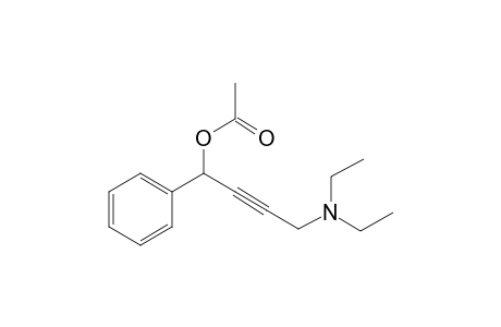 Acetic acid, 4-(diethylamino)-1-phenyl-2-butynyl ester