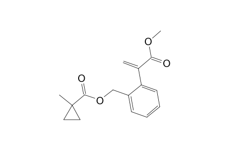 Benzeneacetic acid, 2-[[[(1-methylcyclopropyl)carbonyl]oxy]methyl]-alpha-methylene-, methyl ester