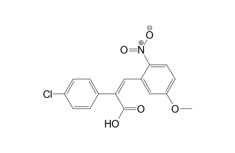 (2Z)-2-(4-Chlorophenyl)-3-(5-methoxy-2-nitrophenyl)prop-2-enoic Acid