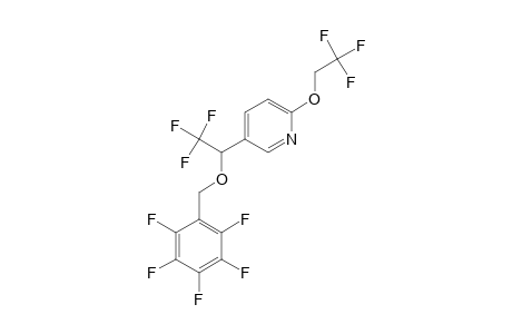 1-[2-(2,2,2-TRIFLUOROETHOXYPYRIDIN-5-YL)]-2,2,2-TRIFLUOROETHYL-(2,3,4,5,6-PENTAFLUOROPHENYL)-METHYLETHER