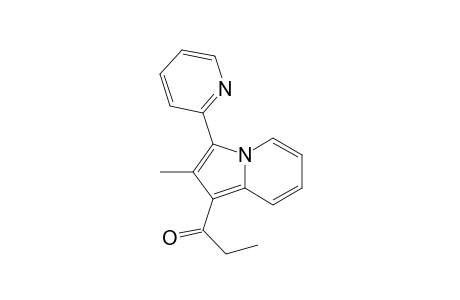 1-Propanone, 1-[2-methyl-3-(2-pyridinyl)-1-indolizinyl]-