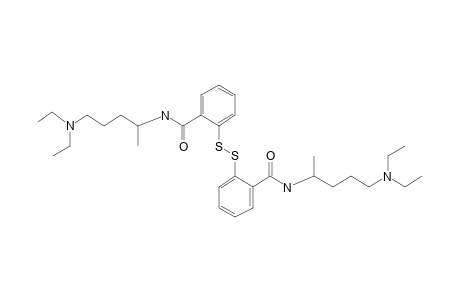 2,2'-bis[N-[5-Diethylaminopent-2-yl]carbamyl]diphenyl disulfide