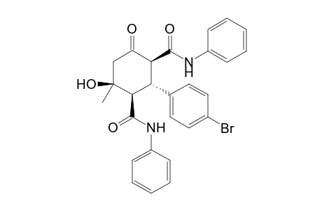 (1S,2R,3R,4S)-2-(4-Bromophenyl)-6-hydroxy-6-methyl-4-oxo-N,N'-diphenylcyclohexane-1,3-dicarboxamide