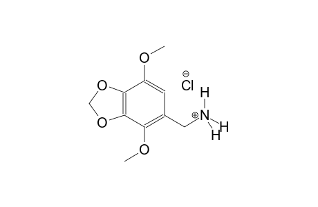 1,3-benzodioxole-5-methanaminium, 4,7-dimethoxy-, chloride