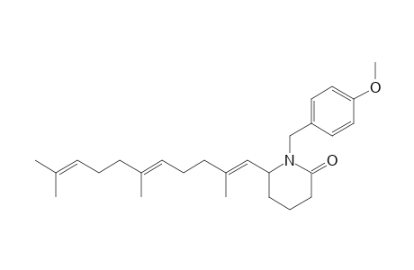 1-(4-METHOXYPHENYLMETHYL)-6-(2,6,10-TRIMETHYL-1E,5E,9-UNDECATRIENYL)-PIPERIDIN-2-ONE