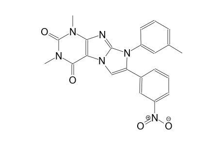 1,3-dimethyl-8-(3-methylphenyl)-7-(3-nitrophenyl)-1H-imidazo[2,1-f]purine-2,4(3H,8H)-dione