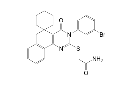 2-((3-(3-bromophenyl)-4-oxo-4,6-dihydro-3H-spiro[benzo[h]quinazoline-5,1'-cyclohexan]-2-yl)thio)acetamide