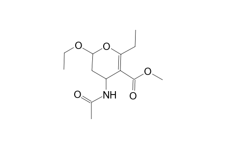 Methyl (2SR)-4-(acetylamino)-2-ethoxy-6-ethyl-2,4-dihydro-2H-pyran-5-carboxylate