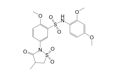 benzenesulfonamide, N-(2,4-dimethoxyphenyl)-2-methoxy-5-(4-methyl-1,1-dioxido-3-oxo-2-isothiazolidinyl)-