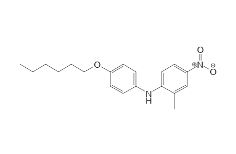 Benzenamine, N-[4-(hexyloxy)phenyl]-2-methyl-4-nitro-